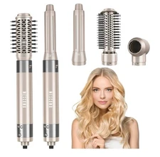 5 in 1 Hair Air Styler - Rotating Hair Dryer Brush 110000 RPM for Fast Drying &