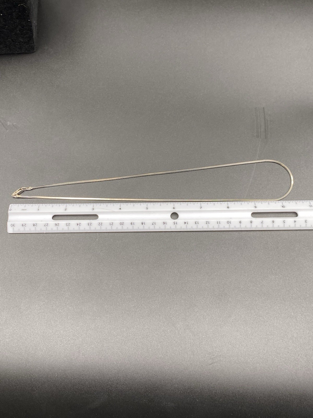 Solid 925 Sterling Sliver Herringbone Square Chai… - image 4