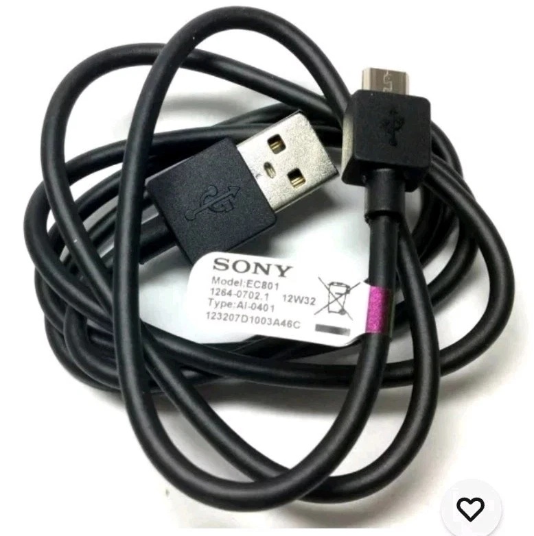 Genuine Sony Micro USB ● 1m Charge Cable for Sony PS4 Controller - Image 2 of 3
