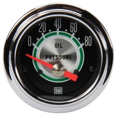 Stewart Warner 306bb Green Line 2-116 Inch Oil Pressure Gauge Stewart Warner 306bb Green Line 2-116 Inch Oil Pressure Gauge