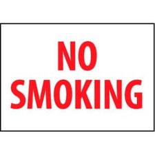 Fire Safety Sign - No Smoking - Plastic ACCUFORM MANUFACTURING FMORB