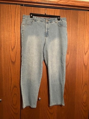 Gloria Vanderbilt Amanda 2.0 Slim Leg Light Blue Women's Jeans 20W