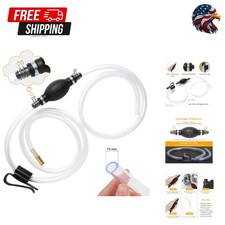 Versatile Gasoline  Oil Siphon Pump - Lightweight with PVC Hoses Included
