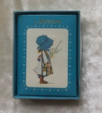 Vintage  1970s Holly Hobbie Address Book Unused Boxed Cute Bonnet Girl Patchwork