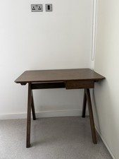 Made.com "Wilkinson" compact contemporary desk in dark stain oak finish
