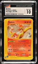 CGC 10 Moltres 21/144 Skyridge Pokemon 2003 on eBay