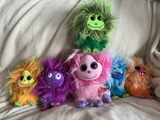 Lot Of 6 Ty Frizzys NEW Fang Tang Scoops Plopsy Lola Kink Beanie Babies