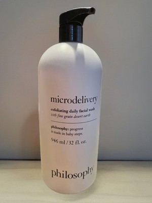 Philosophy Microdelivery Exfoliating Daily Facial Wash 946ml/32 oz New with pump