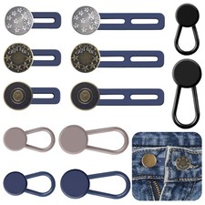 12PCS Adjustable Waist Button Expanders - No-Sew Jeans  Pants Solution, Instant
