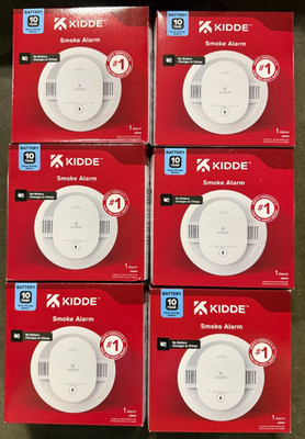 6-Pack Kidde 20SD10 Smoke Alarm 10-Year Sealed Battery Fire Detector