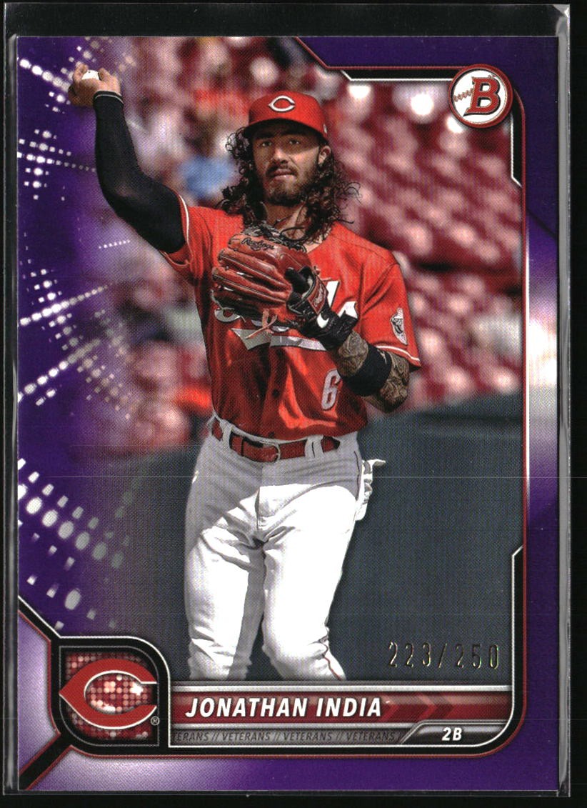 2022 Bowman Chrome #BCP-200 Yeison Morrobel Prospects Purple Refractor #/250