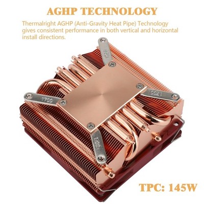 Thermalright AXP90X53 Full Cooper Low Profile CPU Cooler ITX,with