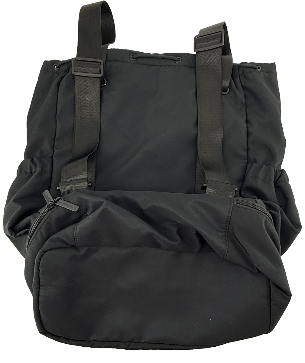 Beyond Yoga Black Drawstring Backpack gym bag yoga bag workout bag 695112000-beyond-yoga-gym-tote  main image 4