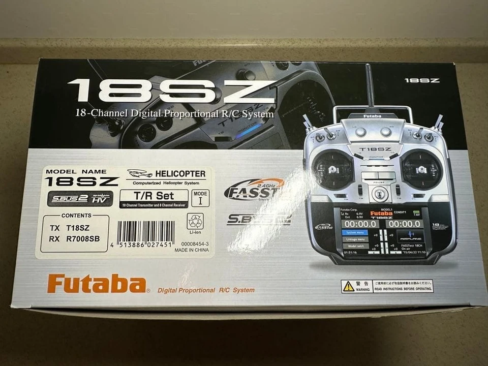 Futaba 18SZ 18-Channel T18SZ R/C System mode 1 in Box New from Japan - Image 4 of 4