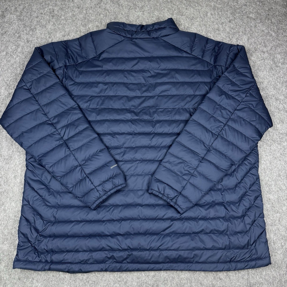 Columbia NWT White Out FS Mens 4X Blue Puffer Jacket Omni-Heat