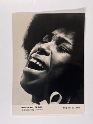 Roberta Flack Photograph Original Black And White Press Promotion Circa 1980's