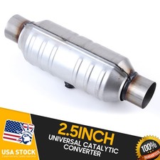 1x High Quality Body Material Stainless Steel 2.5 Universal Catalytic Converter