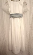 MNG Mango White Lace Dress Girls Size 11 #flowergirl #weddingguest #formal
