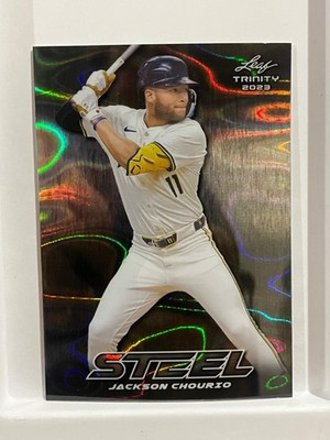 2023 Leaf Trinity Mega Box - Steel Jackson Chourio #S-37 Silver Lava (RC)