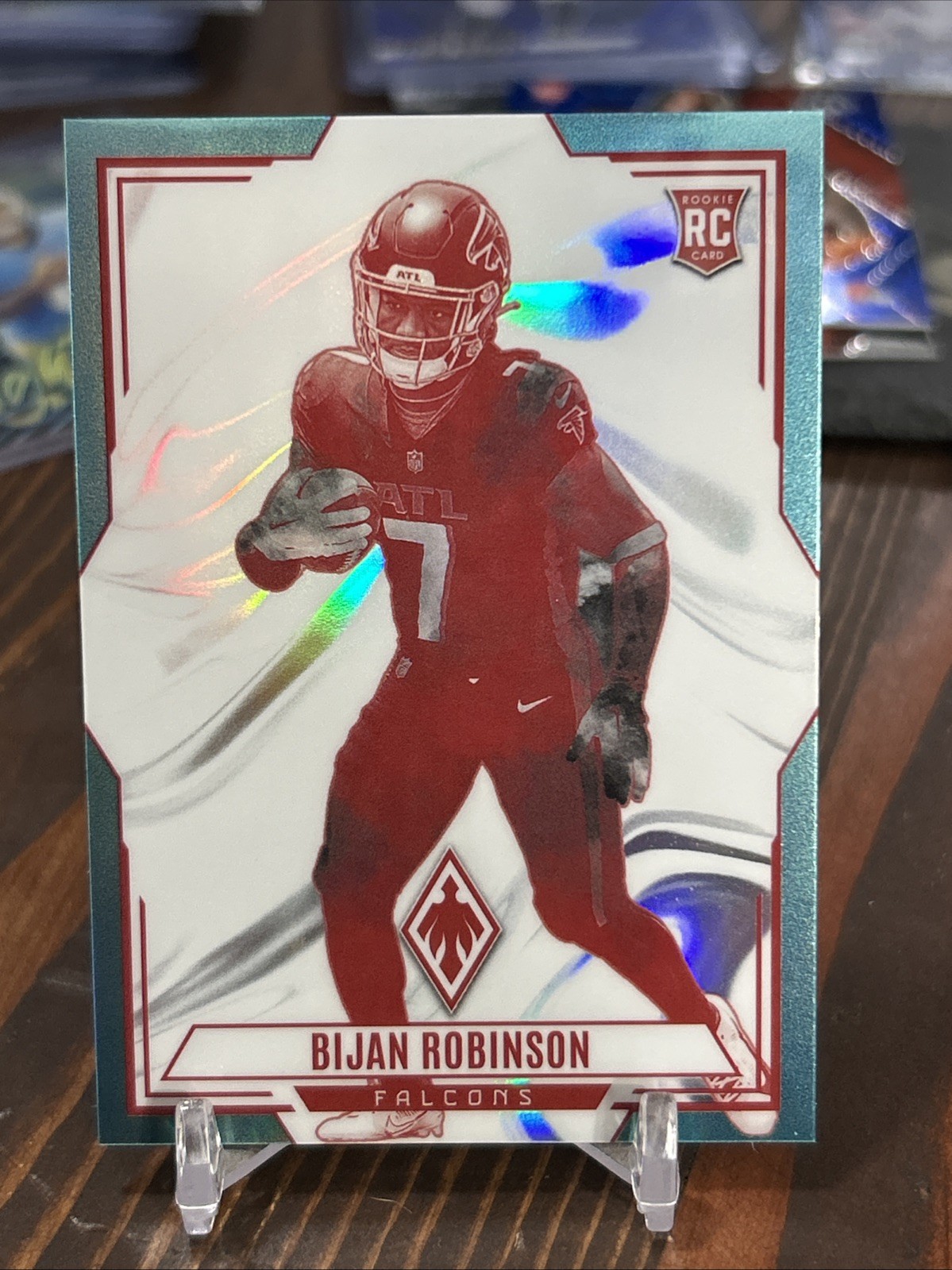 2023 Panini Phoenix - Contours Bijan Robinson #CON-18 Teal /150 (RC)