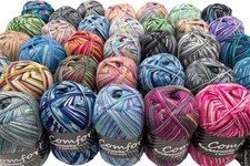 Sockenwolle Strumpfwolle Color 4-fach   10x100gr bunt sortiert  Aktionspaket