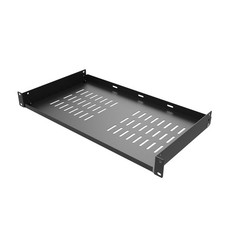 1U Universal Server Rack Shelf 10 Inch Deep Vented Steel Cantilever Tray 19"