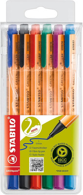 STABILO - Umweltfreundlicher Filzschreiber - Greenpoint - 6Er Pack
