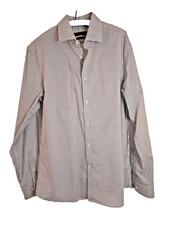 Tommy Hilfiger The Flex Supima Shirt Men s 15 34/35 Slim Fit Stretch Check