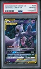 Pokémon Mewtwo & Mew Gx 034 Simplified Chinese Shining Synergy: Csm2b C PSA 10