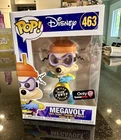 Funko Pop 463 Disney Darkwing Duck Megavolt Glow Chase GameStop Exclusive