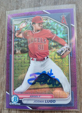 Joswa Lugo Signed 2024 1st Bowman Chrome Baseball Card #BCP-237 Angels  /250