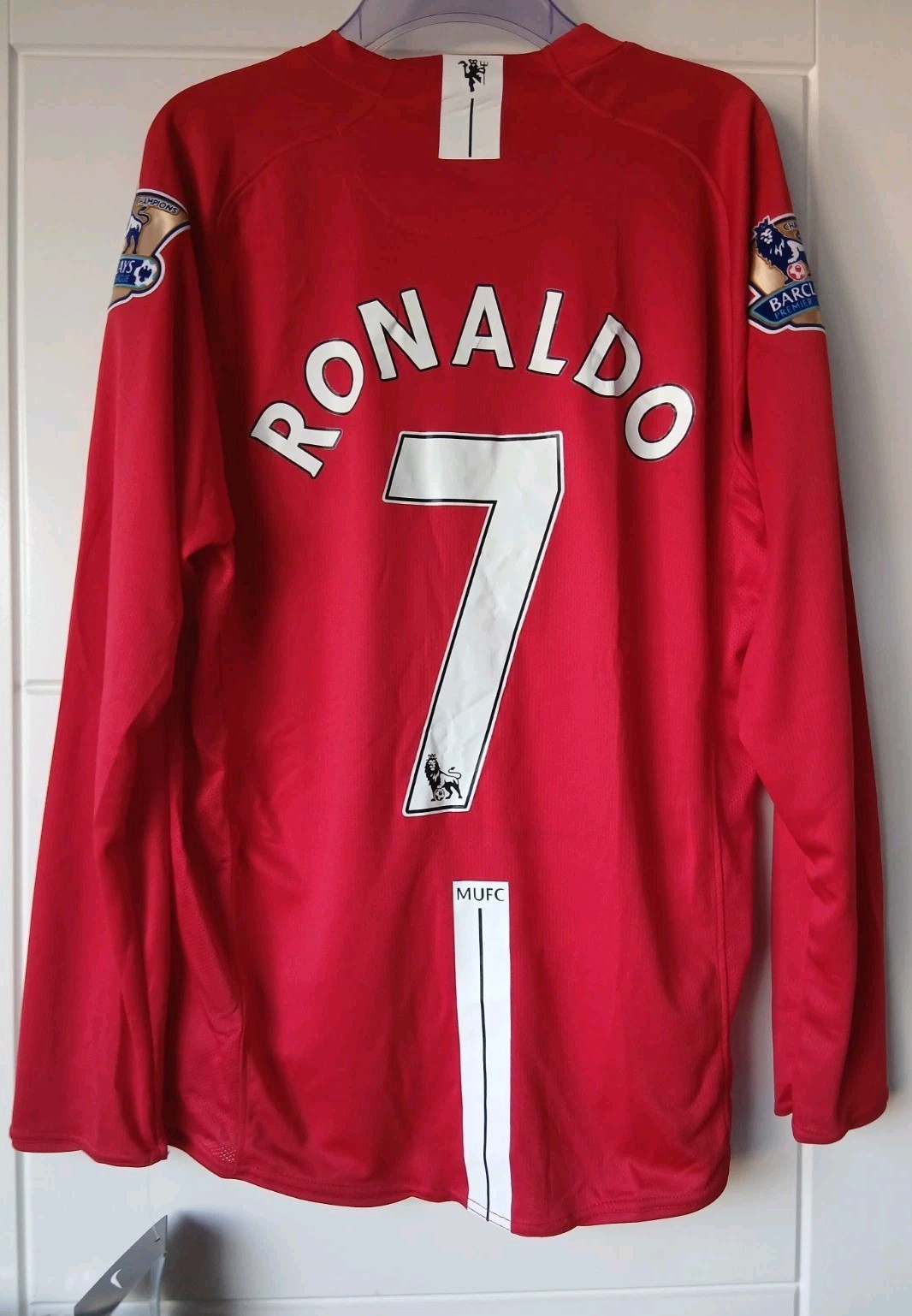 Manchester United 2007/08/09 Home Shirt Premier League Ronaldo 7 LARGE Replica 