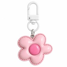 Flower Keychain Floral Keychains Bag Charms for Women with Scalloped Petals...