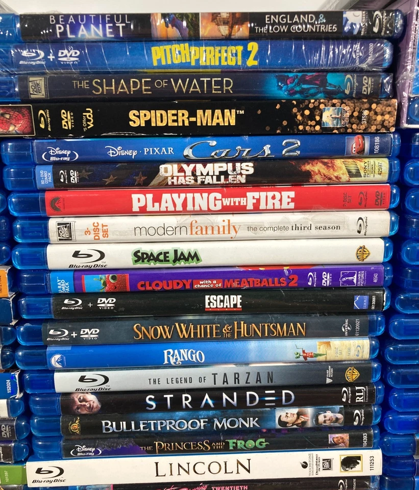 Blu-Ray Large Lot 90 Movies TV Shows Action Comedy Horror Drama Disney Some New - Image 4 of 4