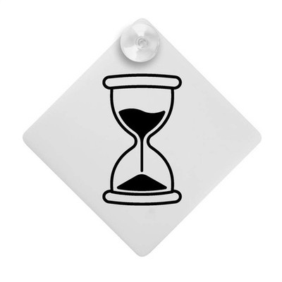 ''Sand Timer'' Saugnapf Auto Fenster Schild (CG00036227)
