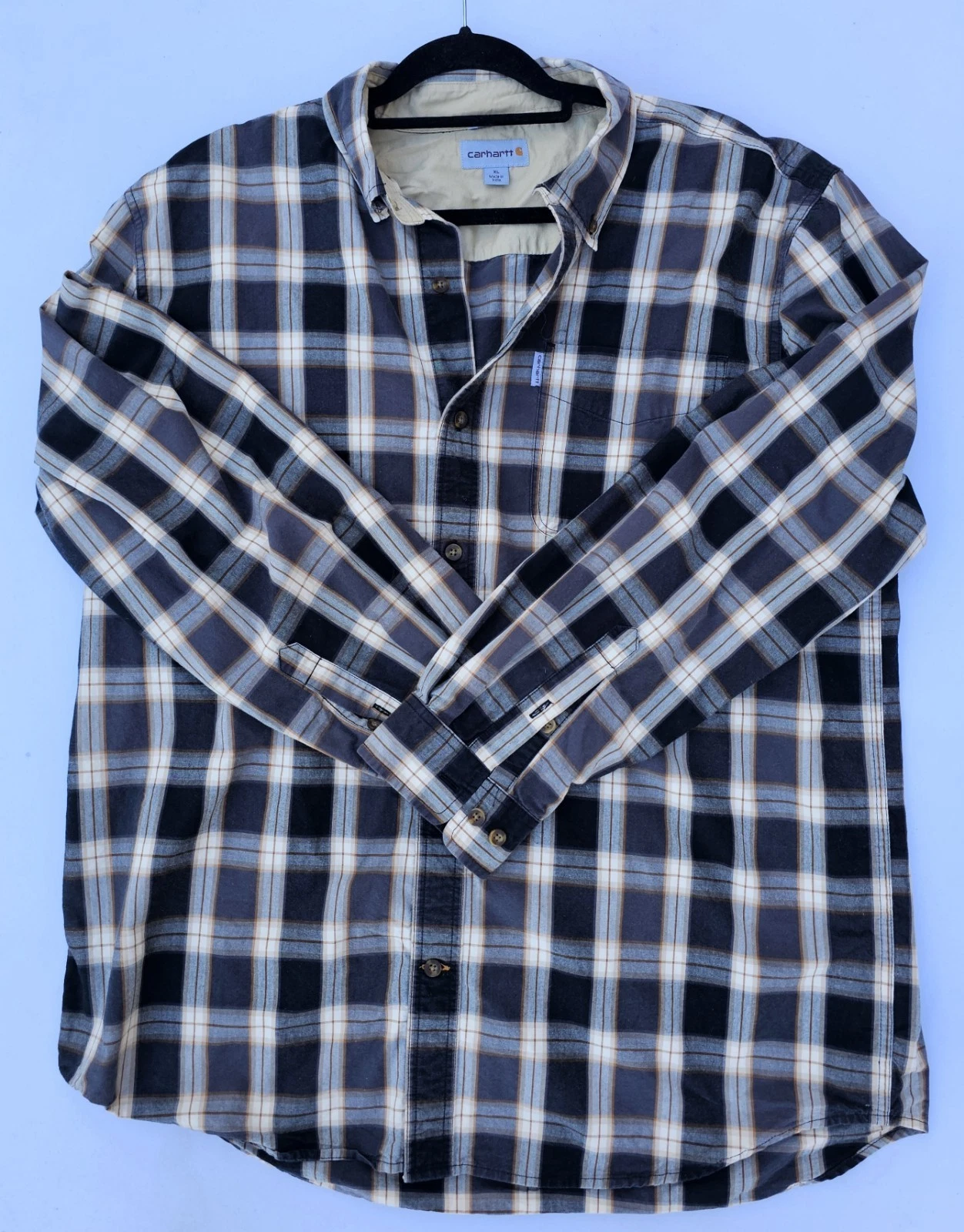 carhartt button up shirt adult extra large plaid long sleeve outdoor mens
Opens in a new window or t