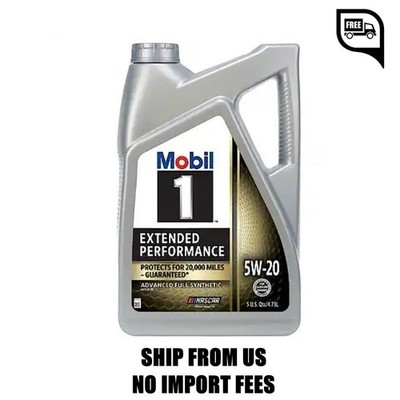 Mobil 1 Extended Performance 5W-20 Full Synthetic Motor Oil, Protects Up to 20,0