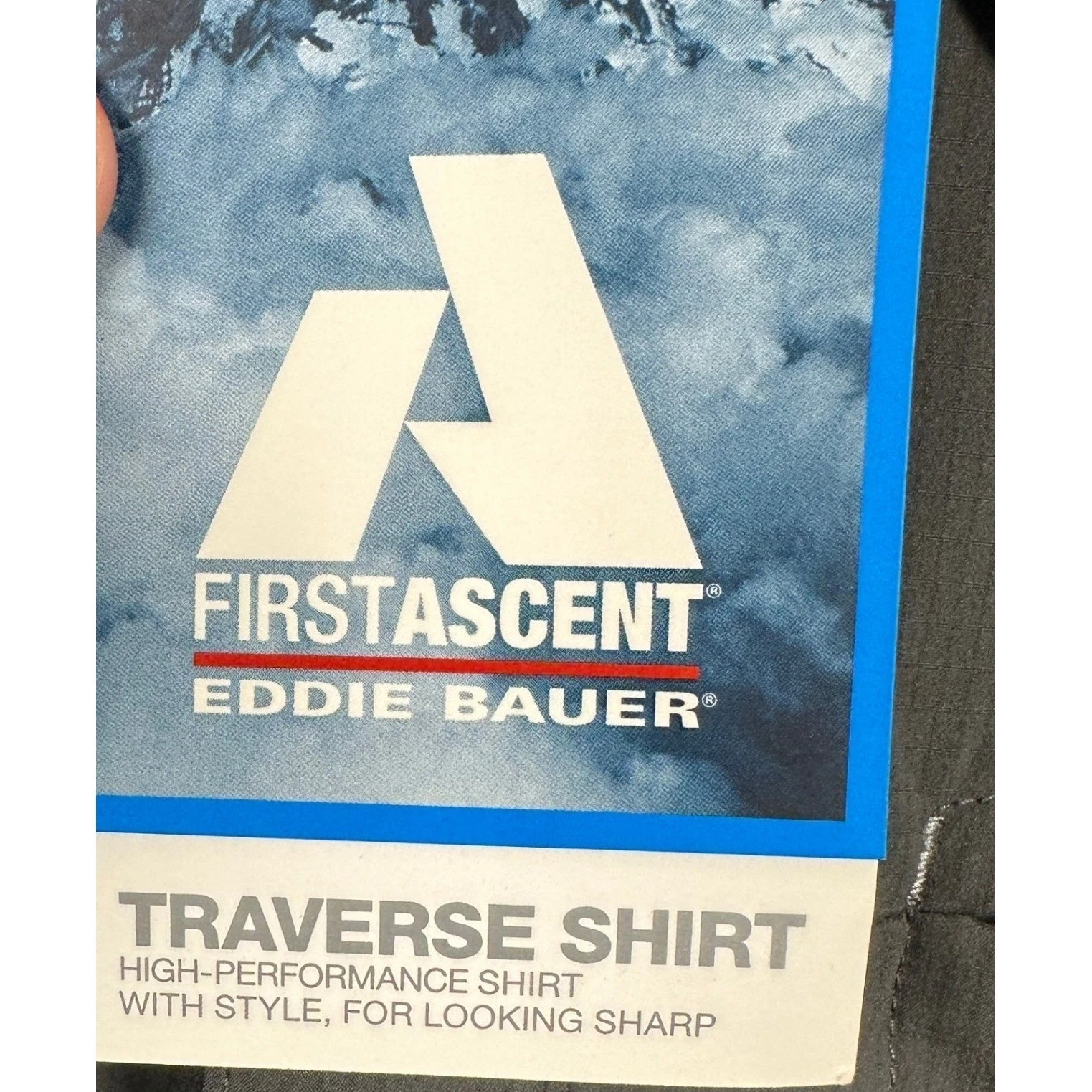 Eddie Bauer First Ascent Shirt Button Up Men XL Gray Traverse Hiking Outdoor NEW