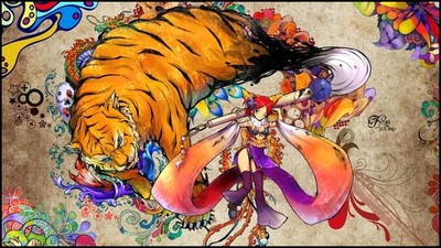 Anime snyp colorful original characters girls tiger Custom Gaming Mat Desk
