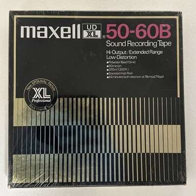 Maxell UD/XL Prof 50-60B Hi-Output 1.5mil Polyester Base Standard Hub NEW SEALED