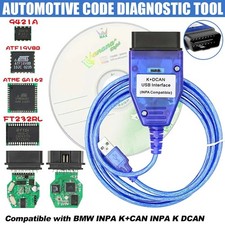K+DCAN OBD2-Kabel mit Schalter FTDI FT232RL Tool EDIABAS NCS Expert ISTA für BMW