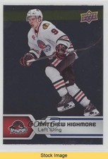 2017-18 Upper Deck AHL SPs Silver Foil Matthew Highmore #140 READ d8g