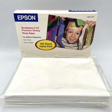 EPSON Borderless 4x6" - 164 SHEETS - Premium Glossy Photo Paper S041727