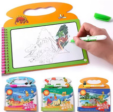 Mess-Free Magic Water Coloring Book for Toddlers  Kids