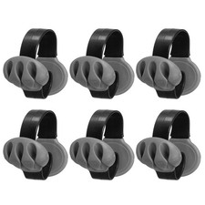 Cable Clips, 6 Pcs Desk Cord Organizer Wire Holders, Black