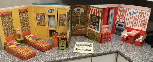 HTF Vintage Mattel 1964 Barbie Doll Goes To College Playset RARE with Manual!