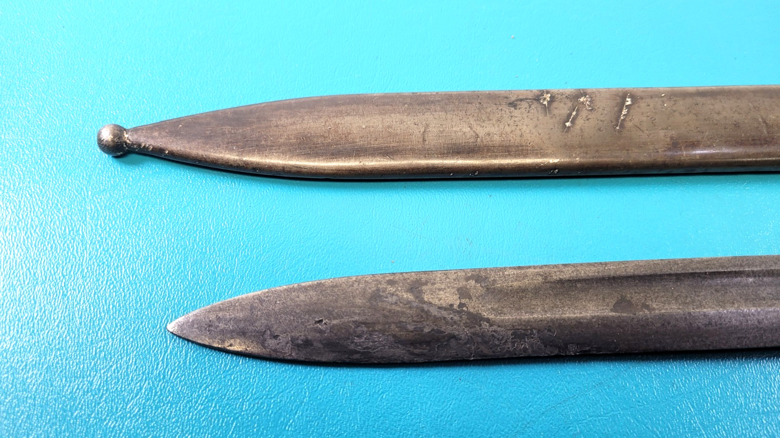 WWI French Model 1914 Remington Rifle Extended Marks Bayonet Sheath & Frog TR569