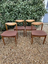 Set Of Four Solid Teak Dining Chairs Meredew