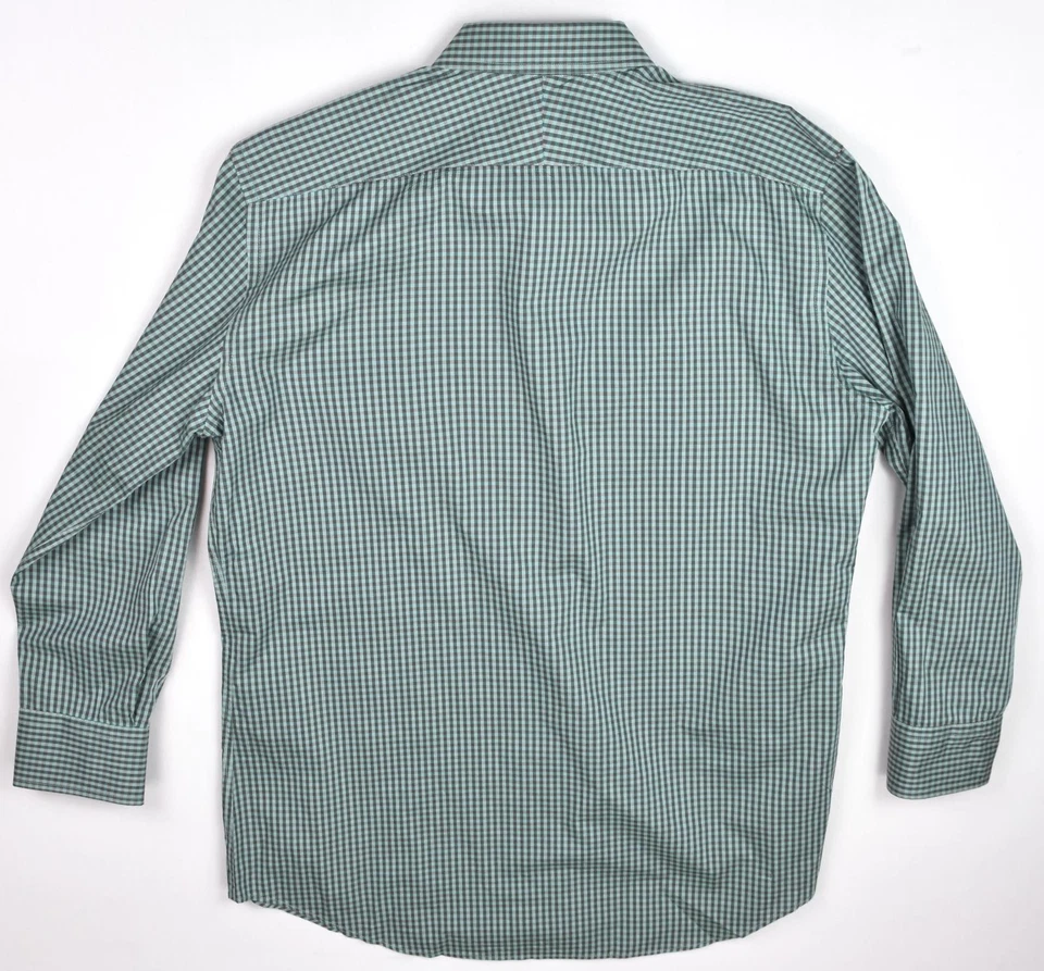 CAMISA Paul Smith Masculina Xadrez Verde Multi Fina Algodão Tamanho 17 - 43 Estado perfeito - Imagem 2 de 4