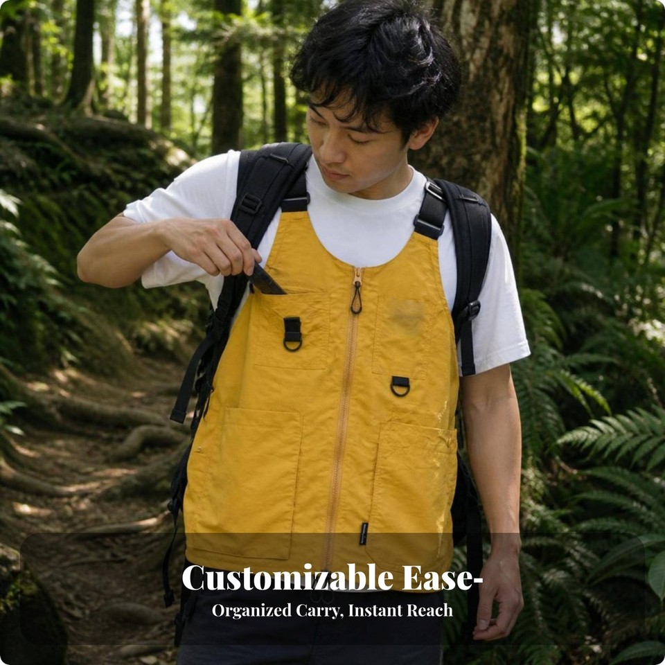 Convertible Backpack Vest Quick-Drying Apparel Breathable for Fishing ...